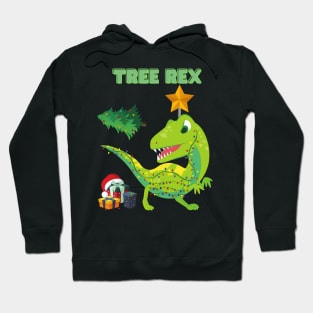 Tree Rex Christmas, Tree Rex, Dinosaur Christmas, Christmas Dinosaur, Dinosaur Lover, Dinosaur Gift Idea, T Rex Christmas, Dinosaur Xmas, Funny Dinosaur Christmas Hoodie